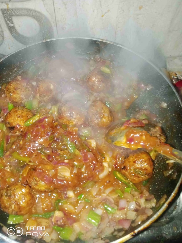 Delicious Veg Manchurian (Dry) prepared by COOX