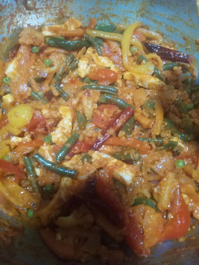 Delicious Veg Jalfrezi prepared by COOX