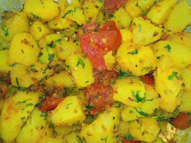 Delicious Jeera Aloo prepared by COOX