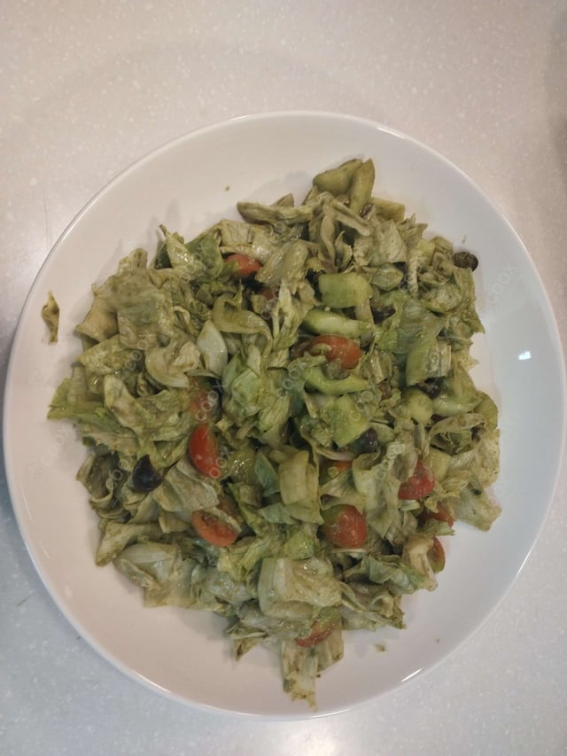 Delicious Lettuce Pesto Salad prepared by COOX