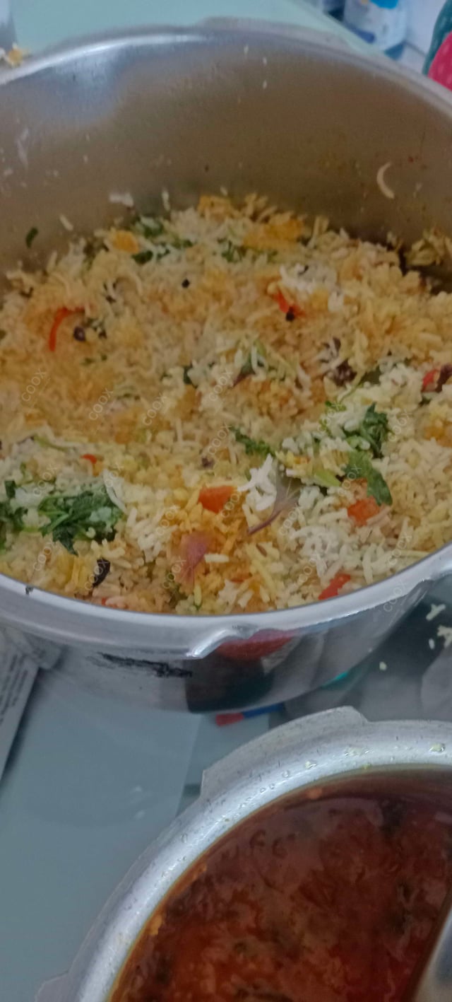 Delicious Veg Biryani prepared by COOX