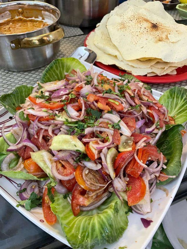 Delicious Salad, Papad prepared by COOX