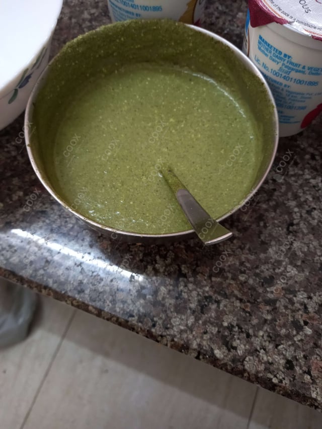 Delicious Green Chutney prepared by COOX