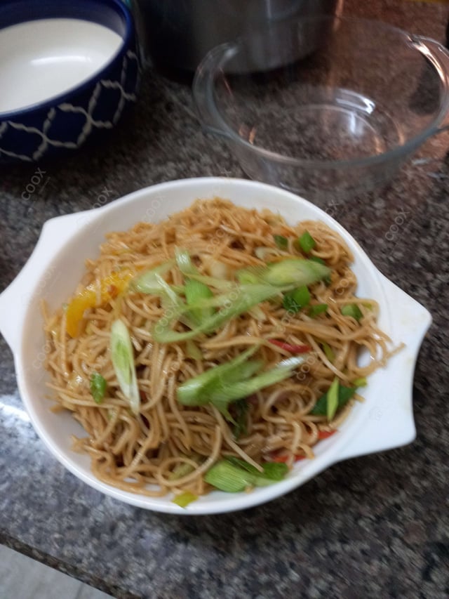 Delicious Chilly Garlic Noodles prepared by COOX