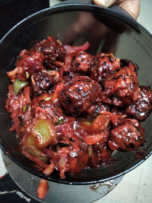 Delicious Veg Manchurian (Dry) prepared by COOX