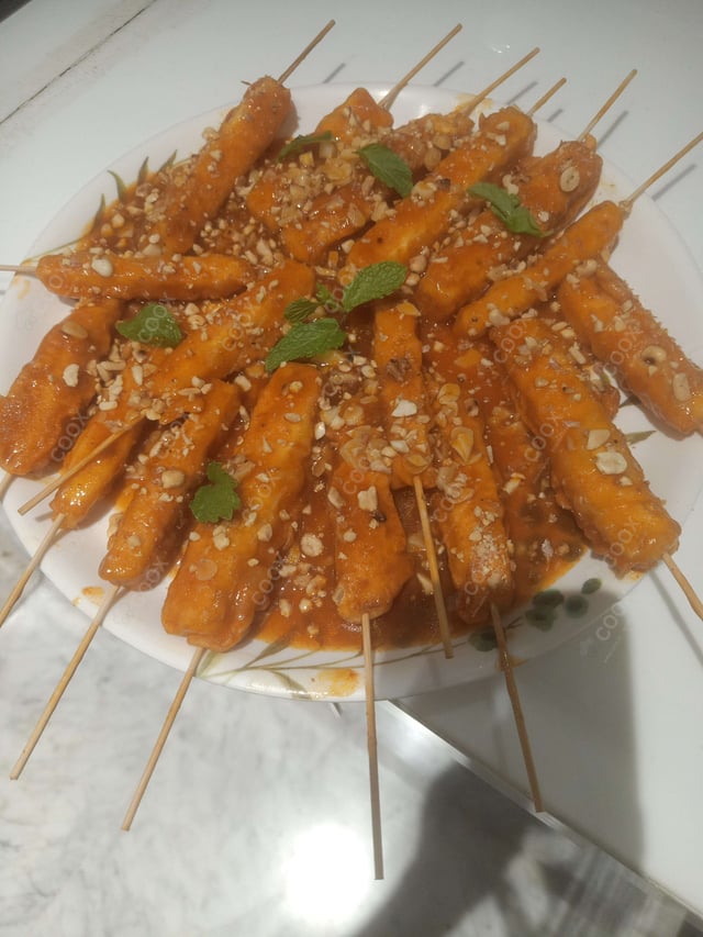 Delicious Thai Paneer Satay prepared by COOX