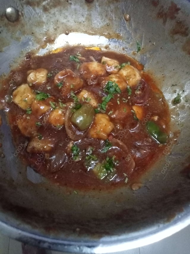 Delicious Chilli Paneer (Gravy) prepared by COOX