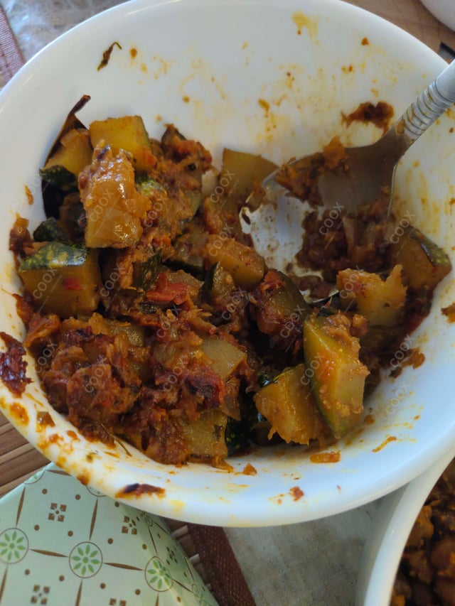 Delicious Kaddu ki Sabzi (Sitafal) prepared by COOX