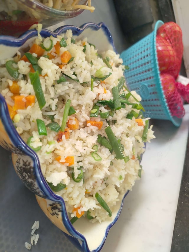 Delicious Veg Fried Rice prepared by COOX