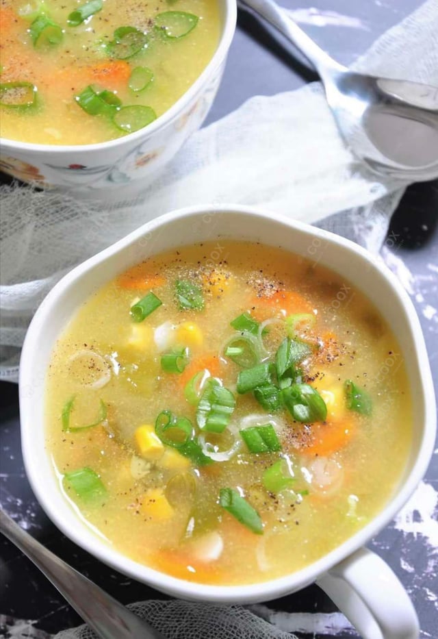 Delicious Sweet Corn Soup prepared by COOX