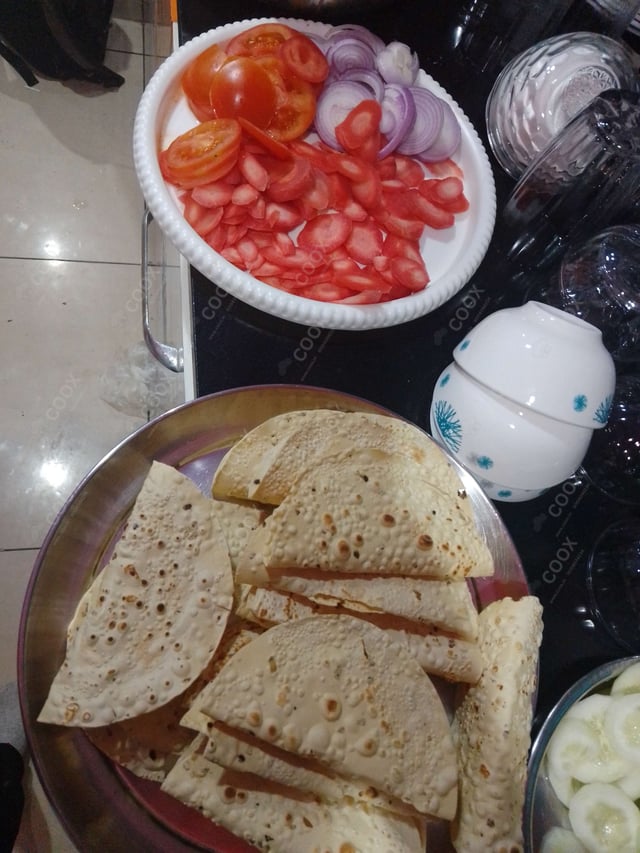 Delicious Salad, Papad prepared by COOX