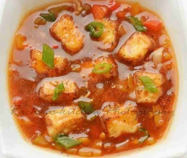 Delicious Chilli Paneer (Gravy) prepared by COOX