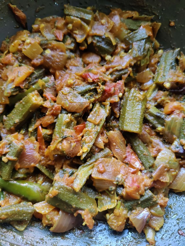 Delicious Bhindi do Pyaza prepared by COOX