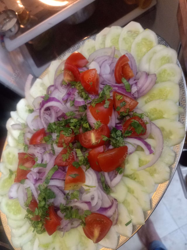 Delicious Salad, Papad prepared by COOX