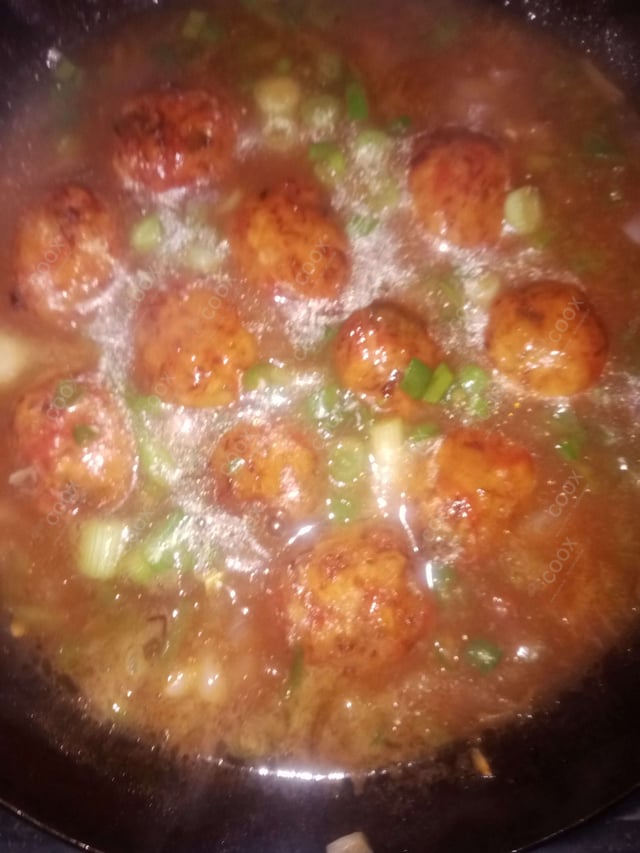 Delicious Veg Manchurian (Gravy) prepared by COOX