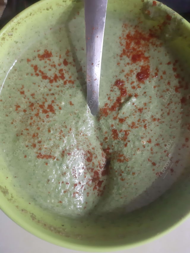 Delicious Green Chutney prepared by COOX