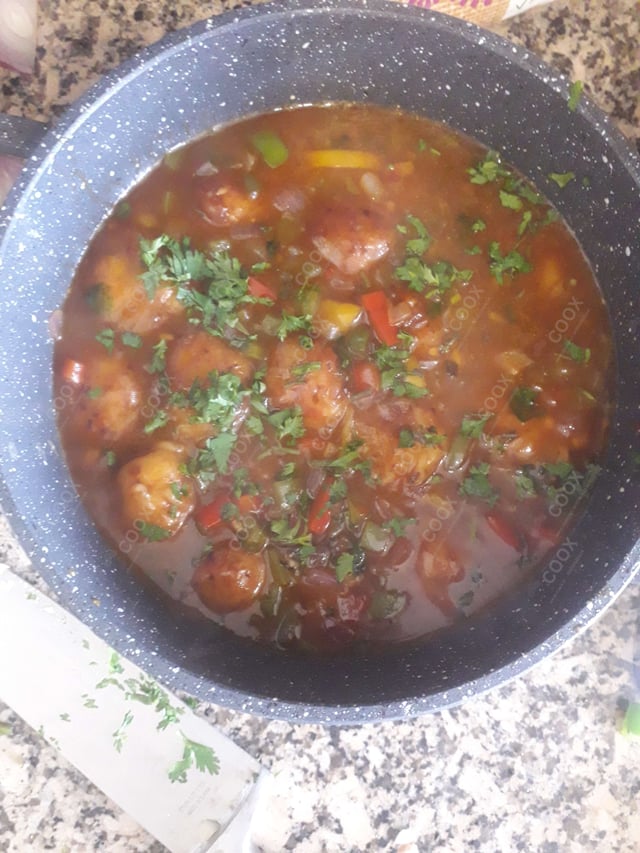 Delicious Veg Manchurian (Gravy) prepared by COOX