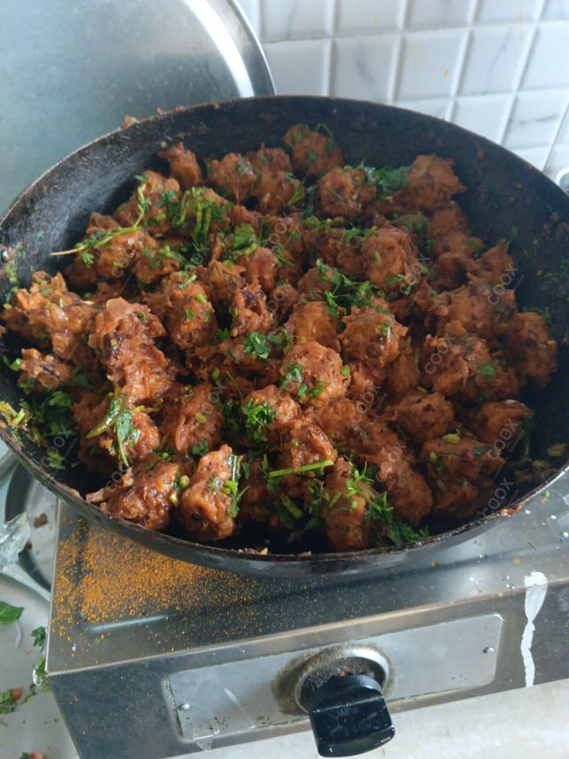 Delicious Veg Manchurian (Dry) prepared by COOX