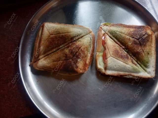 Delicious Veg Grilled Sandwiches prepared by COOX