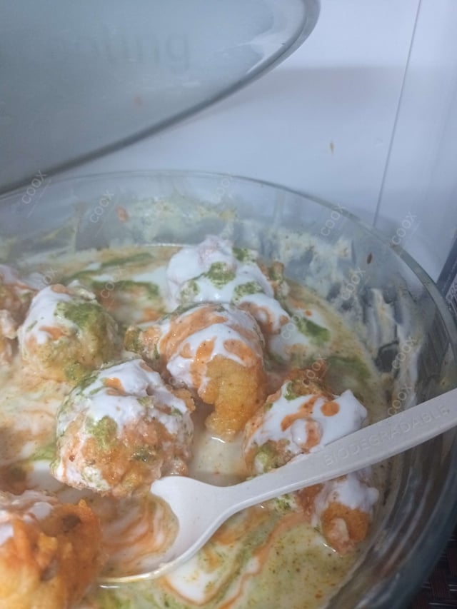 Delicious Dahi Bhalla prepared by COOX