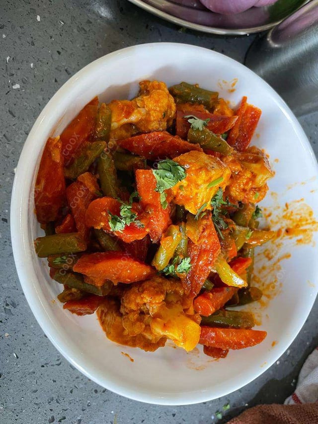 Delicious Veg Jalfrezi prepared by COOX