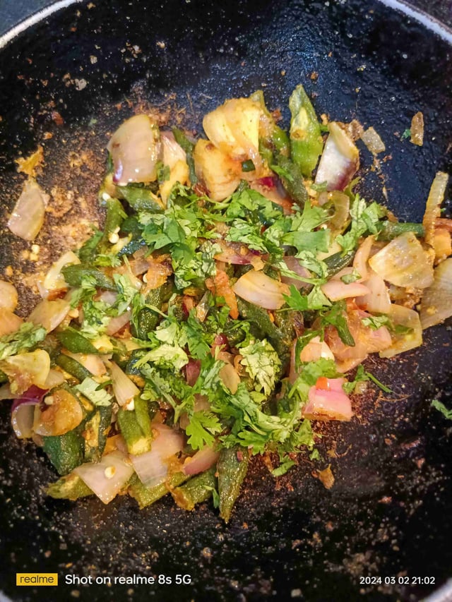 Delicious Bhindi do Pyaza prepared by COOX