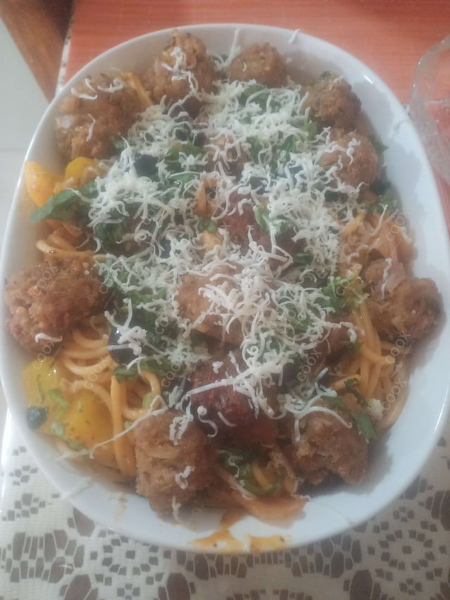 Delicious Spaghetti with Meatballs prepared by COOX