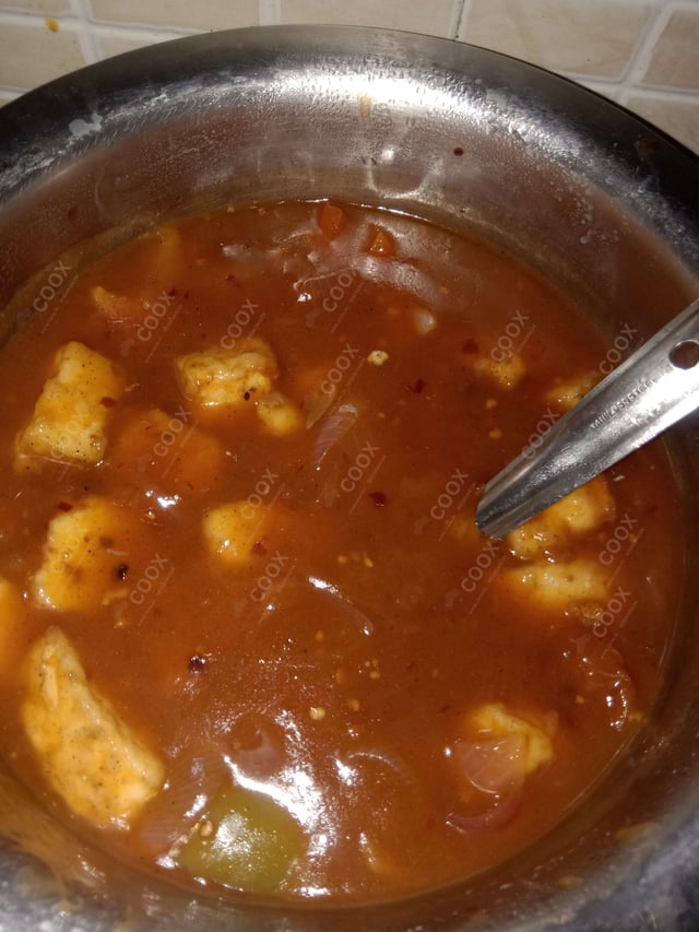 Delicious Chilli Paneer (Gravy) prepared by COOX