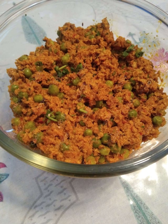 Delicious Matar Soyabean prepared by COOX