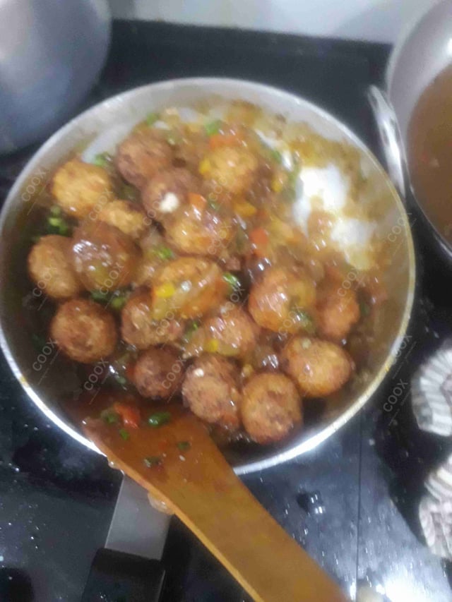 Delicious Veg Manchurian (Dry) prepared by COOX