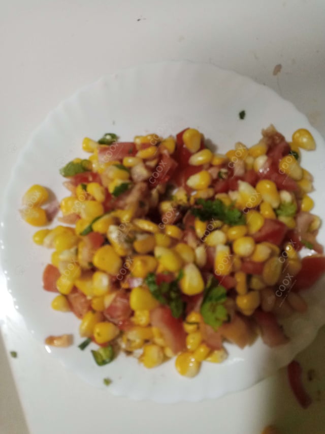 Delicious Corn Chaat prepared by COOX