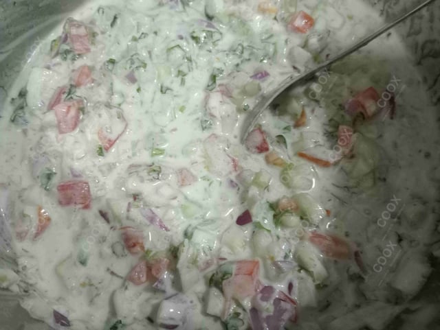 Delicious Mix Veg Raita prepared by COOX