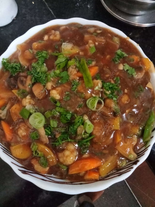 Delicious Mix Veg in Hot Garlic Sauce prepared by COOX