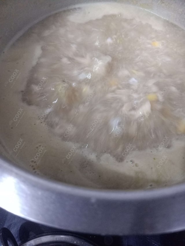 Delicious Chicken Sweet Corn Soup prepared by COOX