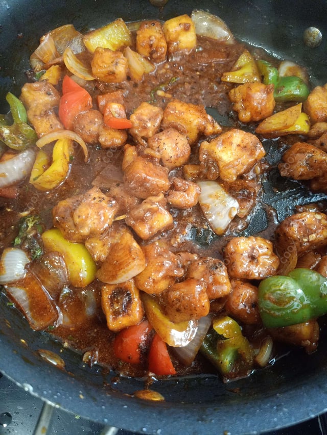 Delicious Chilli Paneer (Dry) prepared by COOX