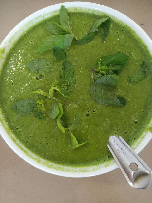 Delicious Green Chutney prepared by COOX