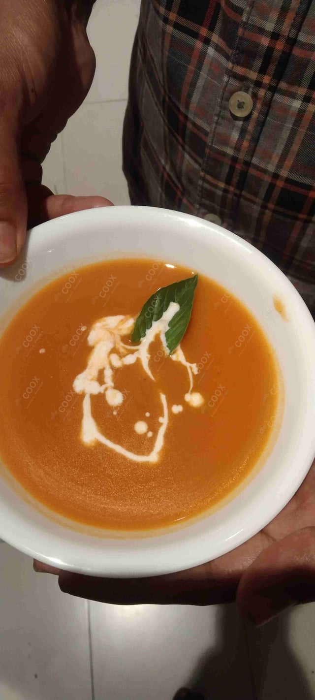 Delicious Tomato Basil Soup prepared by COOX