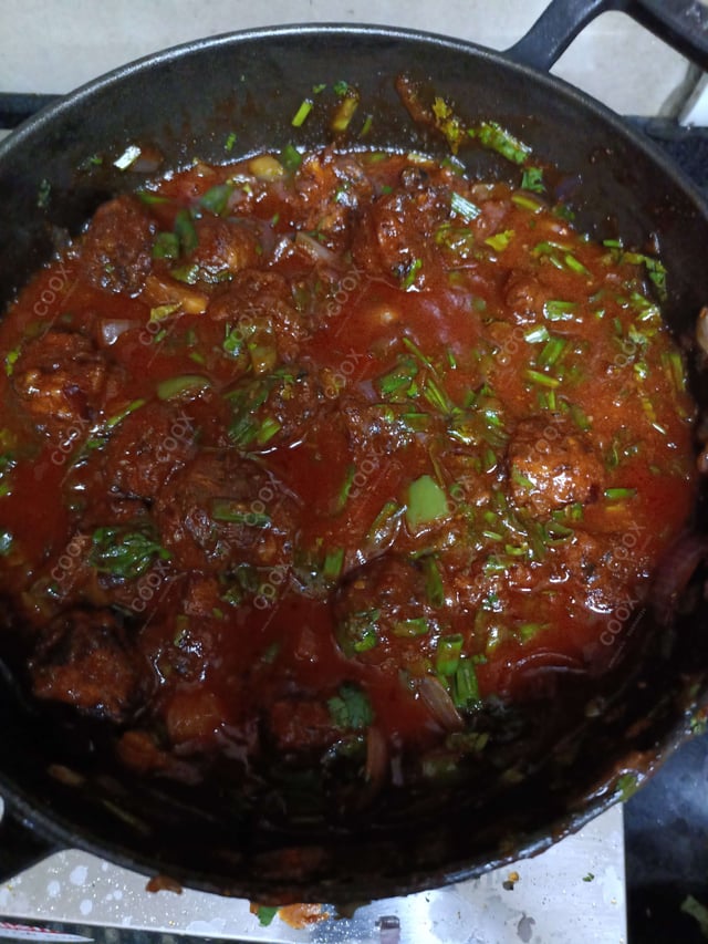 Delicious Veg Manchurian (Dry) prepared by COOX