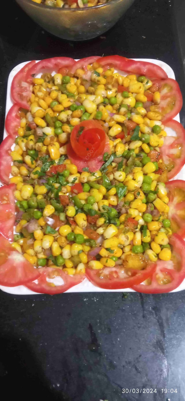 Delicious Corn Chaat prepared by COOX