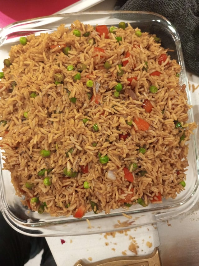 Delicious Veg Fried Rice prepared by COOX