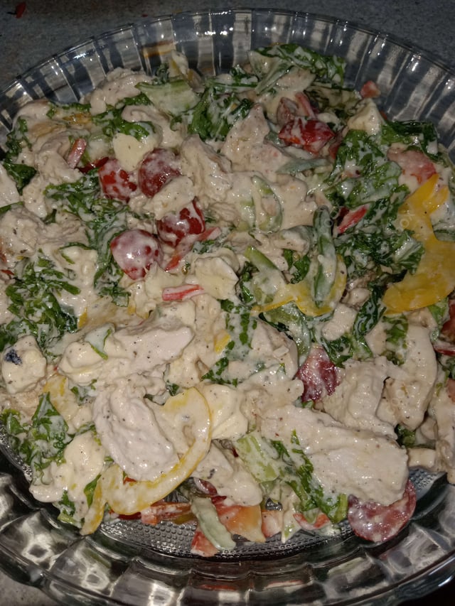 Delicious Chicken Cheese Salad prepared by COOX