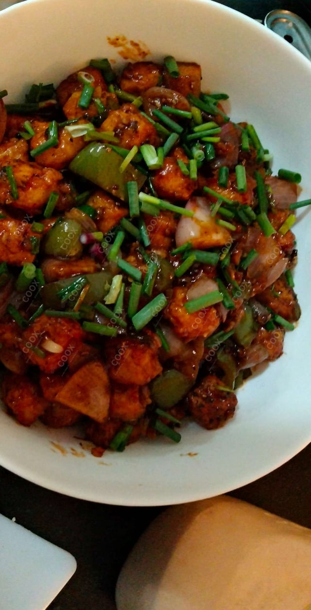 Delicious Chilli Paneer (Dry) prepared by COOX