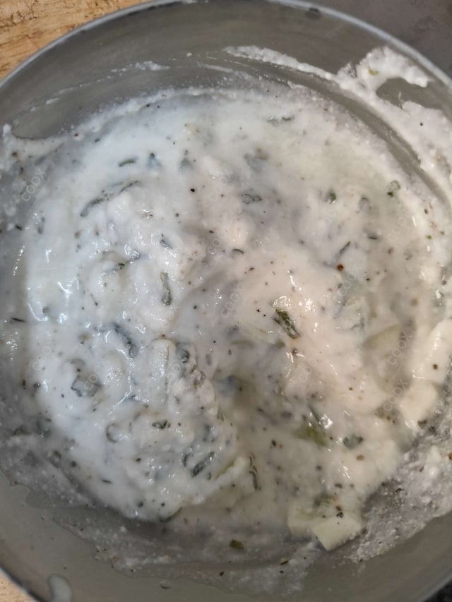 Delicious Yogurt Parsley Dip prepared by COOX