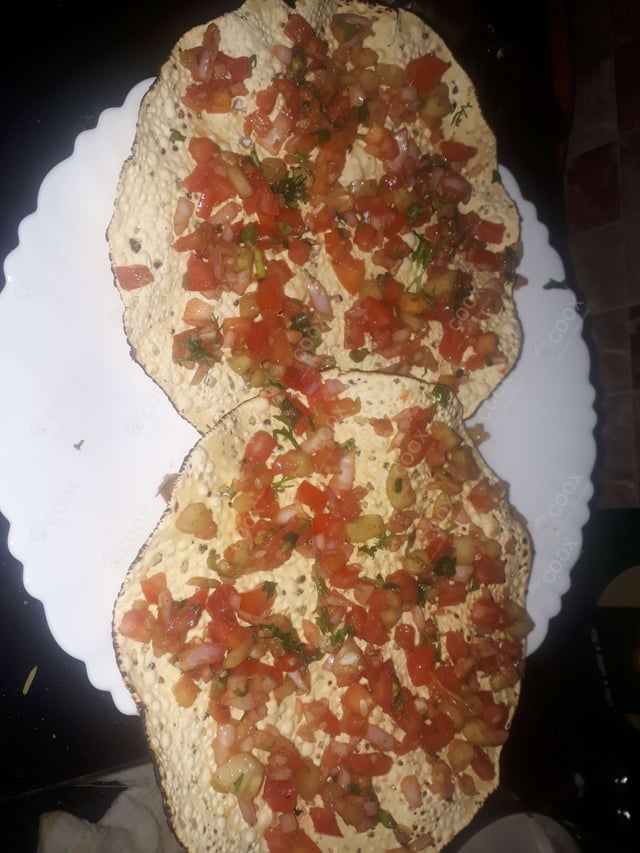 Delicious Masala Papad prepared by COOX