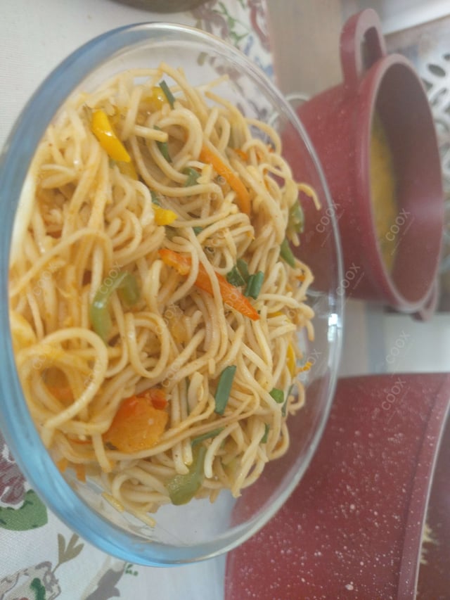 Delicious Chilli Garlic Noodles prepared by COOX