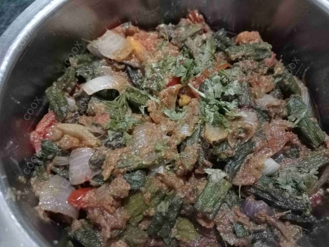 Delicious Bhindi do Pyaza prepared by COOX