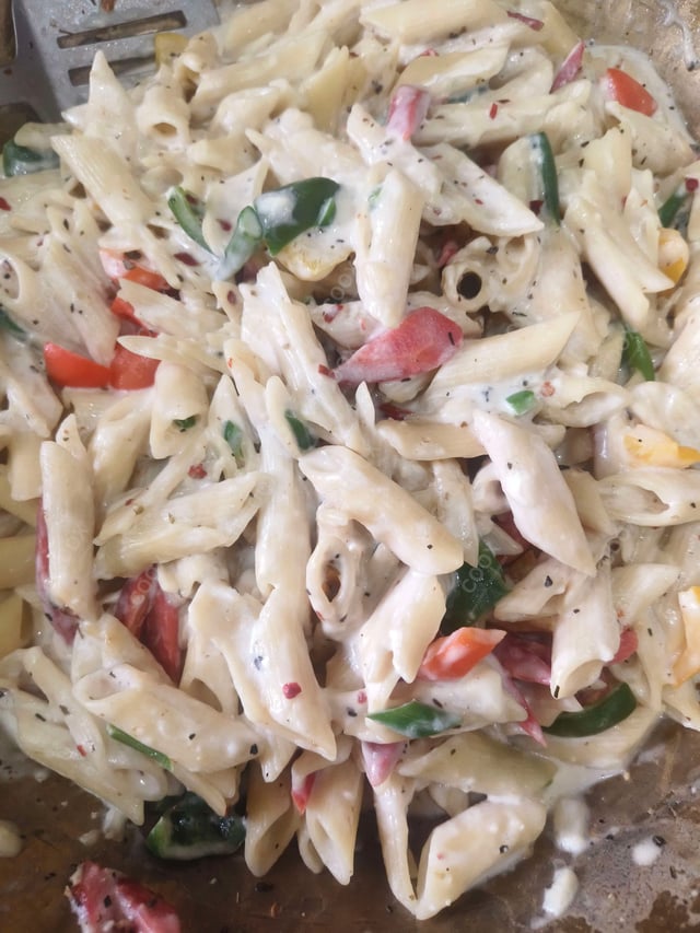 Delicious Pasta in White Sauce prepared by COOX