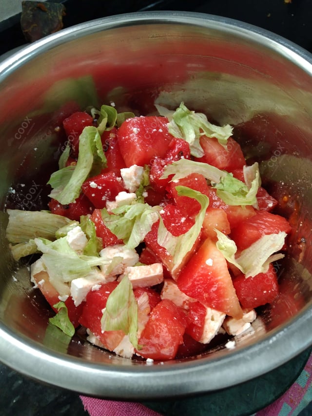 Delicious Watermelon Feta Salad prepared by COOX