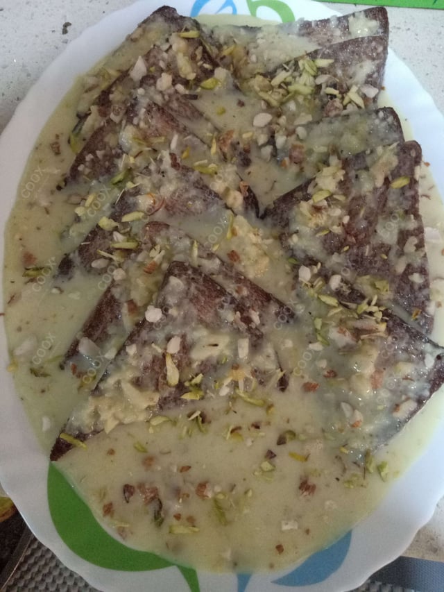 Delicious Shahi Tukda prepared by COOX