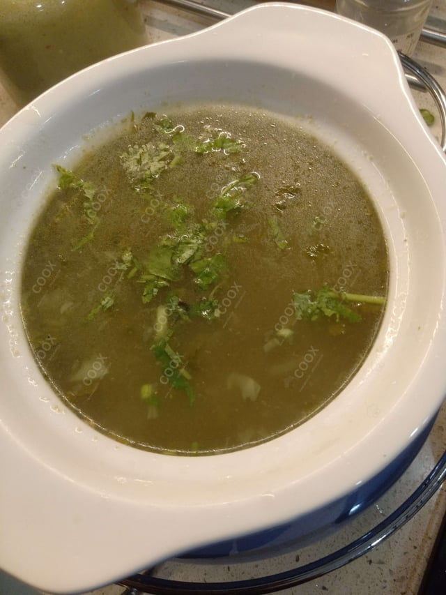 Delicious Lemon Coriander Soup prepared by COOX